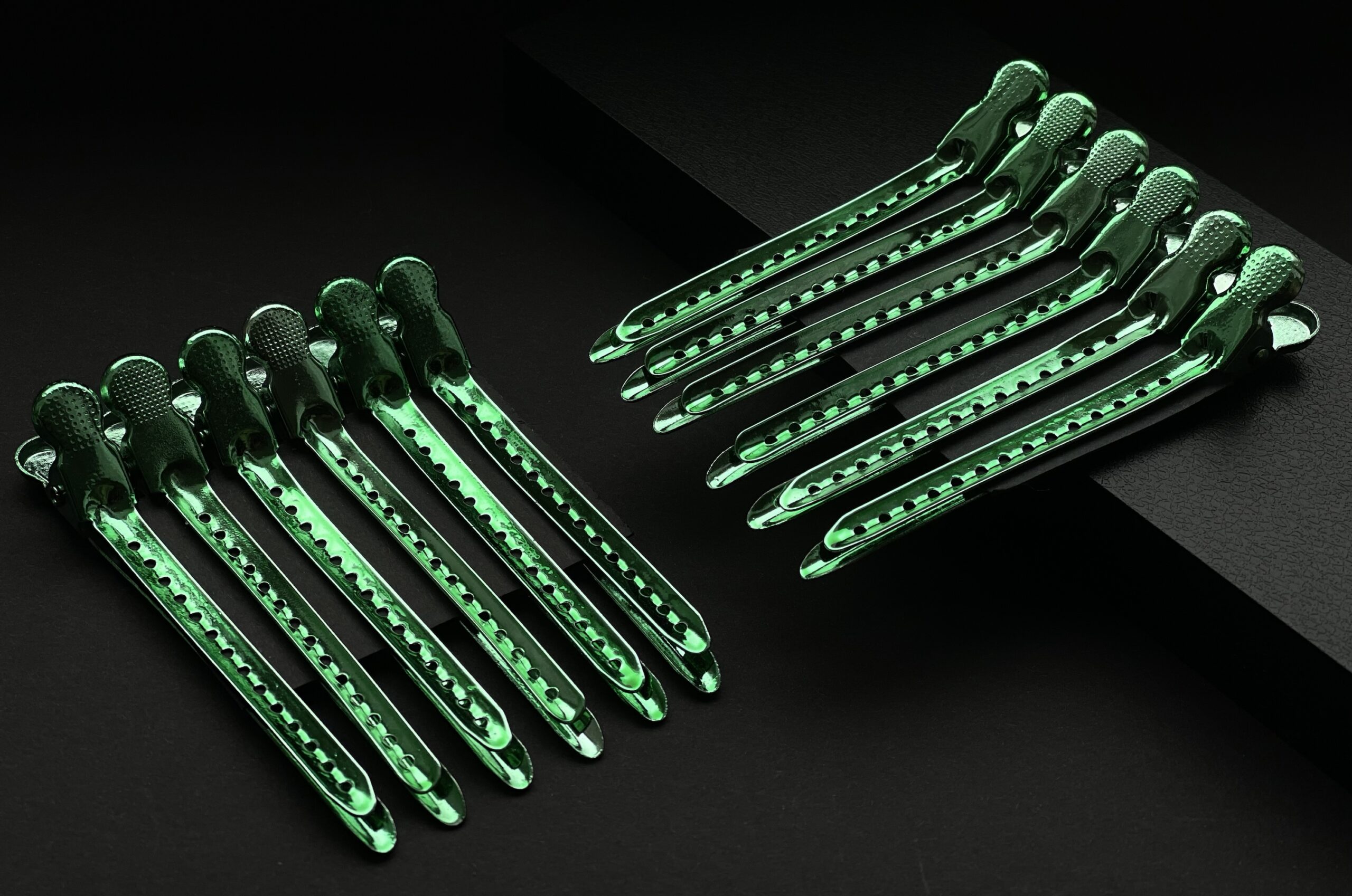 Green Metal Clips